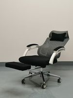 Chaise de bureau ergonomique en maille pour ordinateur, chaise de direction moderne pour bureau à domicile, pivotante, réglable, avec accoudoirs 3D et fonction rafraîchissante, modèle 3
