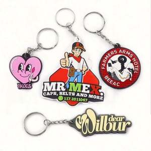 Porte-clés personnalisé en PVC de haute qualité, porte-clés en caoutchouc souple et mignon avec logo vierge pour cadeaux promotionnels, mousquetons de qualité - Product Image 1