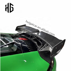 Aileron arrière de Kit de carrosserie CF de haute qualité pour Porsche <span class=keywords><strong>991</strong></span> 992 mise à niveau vers les pièces d'auto de becquet de coffre de BodyKit de fibre de carbone de Style <span class=keywords><strong>Techart</strong></span> - Product Image 6