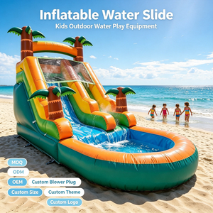 Tobogán Inflable para Niños, Piscina de Agua para Exteriores, Centro de Juegos Divertido para el Patio Trasero, Fiesta de Verano, <span class=keywords><strong>Parque</strong></span> Acuático - Product Image 1