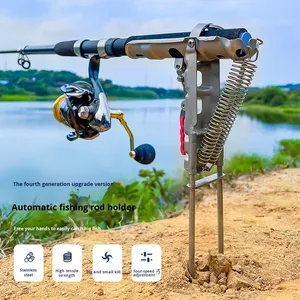 Wholesale Automatic Fishing <b>Rod</b> <b>Holder</b> Universal Adjustable Sensitivity Spring Loaded Pole Stand Support Bracket - Product Image 3