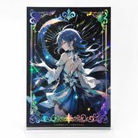 Affiches d'art personnalisées en feuille holographique, illustrations holographiques de fanart de dessins animés, marchandises fantaisie d'anime, goodies de collection, posters