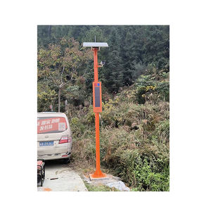 포레스트 스마트 아웃도어 파크 태양광 스틸 소재 원키 알람 홍보 폴 도로 제품 음성 프롬프터와 사이렌 포함 - Product Image 2