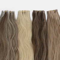 Extensions de cheveux humains vierges Genius Weft, 100% cheveux humains, pointes épaisses, double trame, qualité salon, prix abordable, vente en gros