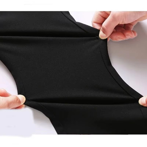 Pantaloni dritti elastici da uomo pantaloni lunghi Casual da uomo pantaloni formali tinta unita nero blu - Product Image 5