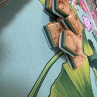 Fournisseur Direct du Fabricant : Mahjong Américain de Luxe en Acrylique, 4 Couches, 160 Tuiles, Design Grain de Bois, Portable