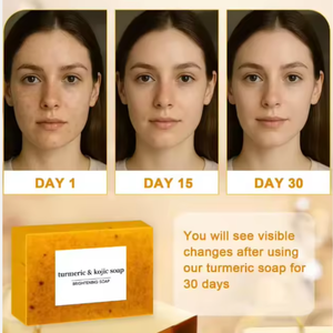 <span class=keywords><strong>Sapone</strong></span> Sbiancante alla Curcuma e Acido Kojico 100g, <span class=keywords><strong>Sapone</strong></span> <span class=keywords><strong>Solido</strong></span> Fatto a Mano Delicato <span class=keywords><strong>per</strong></span> Tutti i Tipi di Pelle, <span class=keywords><strong>Sapone</strong></span> <span class=keywords><strong>per</strong></span> Viso e Corpo Femminile - Product Image 4