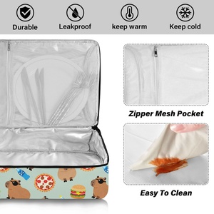 Hawaiian Custom Cute Designs Aluminum Foil Insulated Thermal Cooler Bag Pizza Casserole <b>Pans</b> Carrier Cooler Lunch Bag - Product Image 4