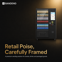 BANDENG 6610Pro 22T Expendedor de Bebidas y Snacks con Capacidad para 324 a 702 Artículos para Planificación de Ventas de Productos Mixtos