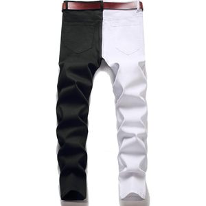 2025กางเกงยีนส์เข้ารูปพอดีตัวสำหรับผู้ชายกางเกงยีนส์ผ้ายีนส์แบบธรรมดาผ้ายืดสีเข้มถักสำหรับฤดูหนาว - Product Image 2