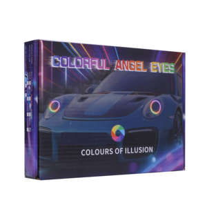 Phare de voiture coloré Oeil <span class=keywords><strong>d</strong></span>'<span class=keywords><strong>ange</strong></span> Lumière <span class=keywords><strong>d</strong></span>'ouverture spéciale Multi Color Angel Eye Light Cool Multi Mode Conversion APP Control - Product Image 6