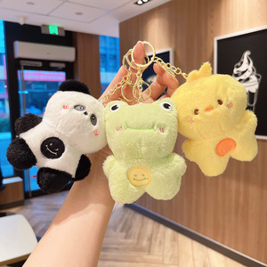 Dễ Thương Gấu Nhồi Bông Động Vật Sang Trọng <span class=keywords><strong>Keychain</strong></span> Túi Mặt Dây Chuyền Dễ Thương Treo Cho Túi Vòng Chìa Khóa Cho Cô Gái - Product Image 6