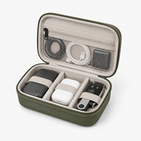 Étui de rangement portable pour appareils électroniques EVA, sac de rangement personnalisé pour chargeur, câble, écouteurs, adaptateur USB et accessoires numériques