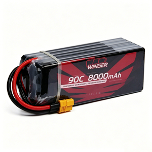 8000mAh 90C 6S 23.1V LCO LIVH Pouch Lithium Ion Battery Pack 1000 Cycles Wide Temp -40℃~60℃ <b>Accessory</b> for FPV Racing <b>Drone</b> - Product Image 4
