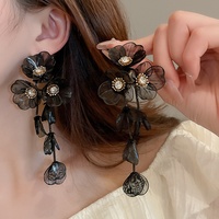 Perhiasan Fashion Grosir Bohemian Buatan Tangan Anting Stud Bunga Berlapis-lapis Pesta Unisex Gaya Liburan Musim Panas Elegan Mewah