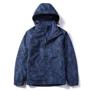 Chaqueta de senderismo cálida impermeable a <span class=keywords><strong>precio</strong></span> de fábrica, chaqueta de Camping al aire libre de talla grande para hombres, ropa de senderismo - Product Image 5