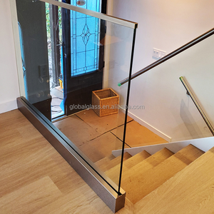 Sàn không khung kính lan can nhà máy ban công lan can nhôm lan can cơ sở kẹp ngoài trời Kính hàng rào kính lan can U kênh - Product Image 6