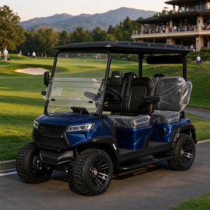 Carrito de Golf Todoterreno de Litio para 4 Pasajeros, Neumáticos de Goma Antiabrasión de 12-14 Pulgadas - Product Image 1