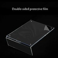Cadre acrylique transparent en forme de L de 5x7 pouces, Base épaisse, aimant, support de Table, affichage de Menu, support de signe de dépliant