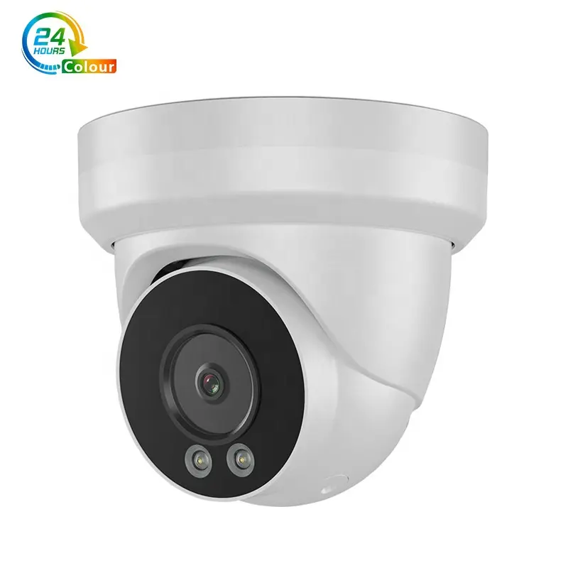 2mp/5mp/8mp akıllı F1.6 çift objektif Full renk poe IP taret 4k güvenlik kamerası dome ip ağ kamerası