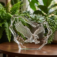 Trophée Sportif Personnalisé en Cristal K9 Gravé au Laser, Figurine en Verre Transparent, Récompense pour la Direction d'Entreprise, Vente Directe Usine