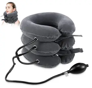 Inflatable Adjustable Neck Stretcher Cervical Neck Traction Device for Instant Neck Pain Relief