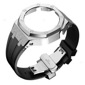 Lionorm ชุด <span class=keywords><strong>GA</strong></span>-2100 Gshock สำหรับ Casio, นาฬิกาสีทองฟรอสต์เคสอะไหล่สายรัดยาง <span class=keywords><strong>B2100</strong></span>สายรัดที่มีสเน่ห์แบบมืออาชีพ - Product Image 4