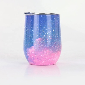 Professional Manufacture <b>Double</b> <b>Wall</b> 304 Sky Colours 12 Oz Insulated Stainless Steel Wine Tumbler - Product Image 3