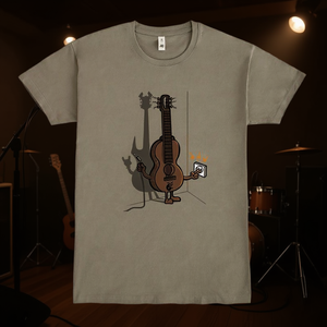 T-shirt Guitare Électrique Unisexe Taille Adulte Moyenne Cadeau pour Amateurs de Musique - Product Image 3
