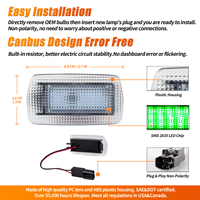 Luz de cortesía de puerta LED RGB de alto brillo sin errores Canbus para Toyota para Lexus para Subaru