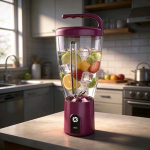 1000ML <b>USB</b> Rechargeable Cordless Smoothie Maker, Portable Juicer Blender, Compact Small Home Appliance <b>for</b> Fruit Juice & Shakes - Product Image 1