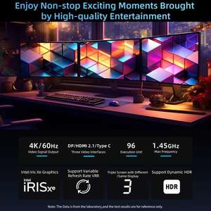 BMAX B9 Power Windows 11 Mini PC, 32GB + 1TB, <span class=keywords><strong>Intel</strong></span> <span class=keywords><strong>Core</strong></span>, admite salida de 3 monitores (enchufe de EE. UU.) - Product Image 3