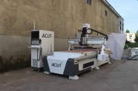 Máquina Fresadora CNC para Madera, Línea de Producción Automática, Mesa de Vacío, Cambio Automático de Herramienta