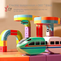 Tren Eléctrico Magnético de Pista de Carreras con Bloques de Construcción Encajables 2026: Juguetes Educativos para Niños