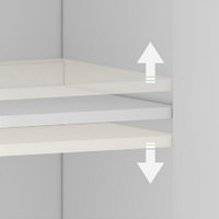 Buffet autoportant en MDF, hauteur réglable, design moderne et luxueux, grande capacité de rangement, avec quatre portes