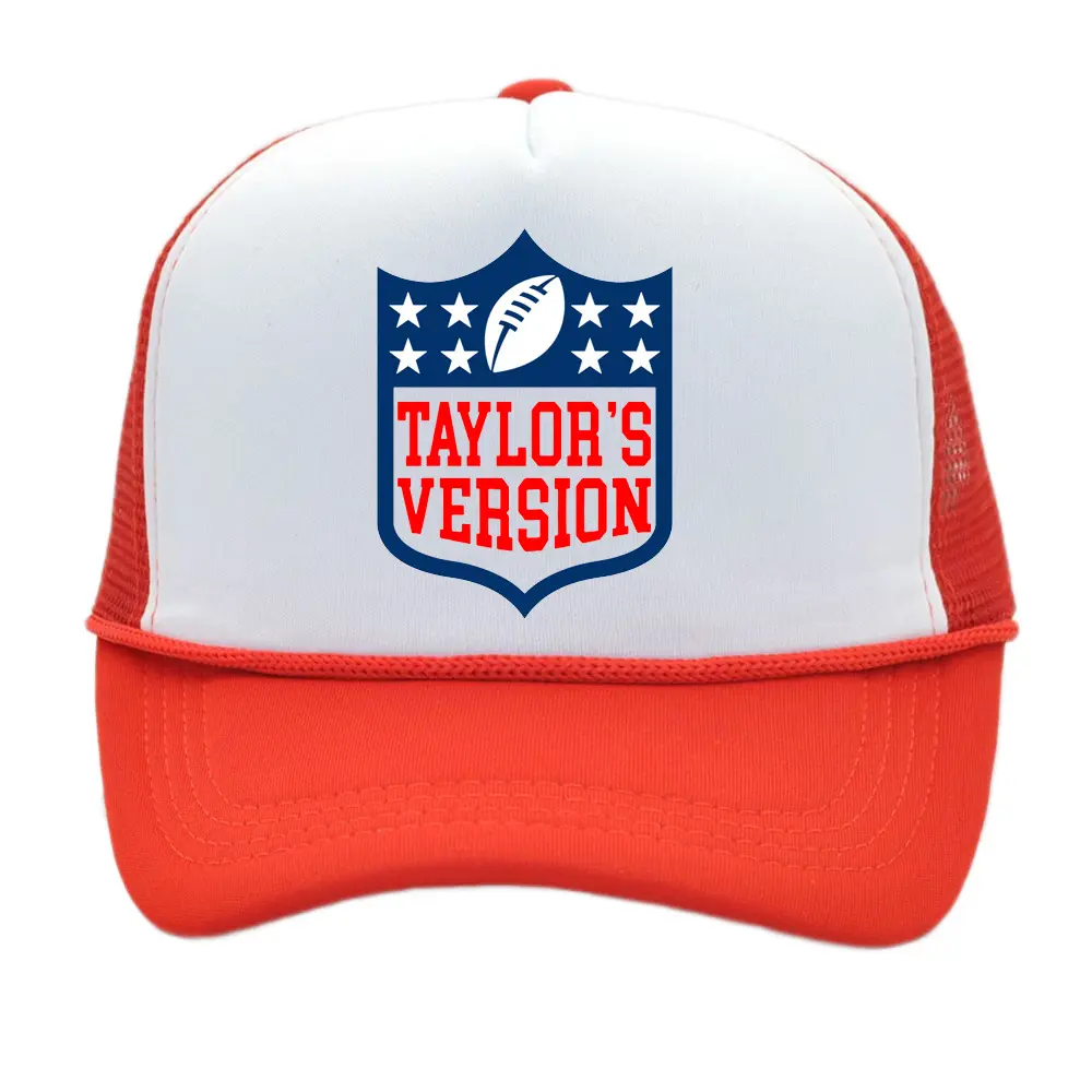 Topi bisbol jaring cetak terbaru topi Trucker busa Taylor Eropa Amerika