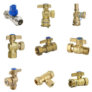 WRAS Certificado NSF 1/2 pulgadas-2 pulgadas CW617 Medidor de agua magnético Bloqueo Válvula de bola de latón bloqueable con llave - Product Image 1