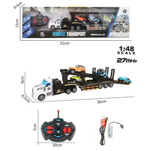 Camión de Ingeniería RC a <span class=keywords><strong>Escala</strong></span> 1/48 de 4 Canales con Plataforma y Remolque, <span class=keywords><strong>Juguete</strong></span> con Cargador y Batería de Iones de Litio Listo para Usar, Directo de Fábrica en China, BSCI - Product Image 3