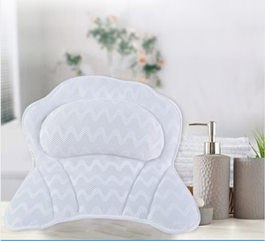 Coussin de bain avec 6 ventouses puissantes, <span class=keywords><strong>appui</strong></span>-<span class=keywords><strong>tête</strong></span> surdimensionné et respirant - Product Image 2