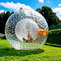 Balle Zorb Gonflable Commerciale en PVC Transparente pour Adultes et Enfants, Idéale pour les Aires de Jeux Sportives Extérieures et les Attractions Ludiques