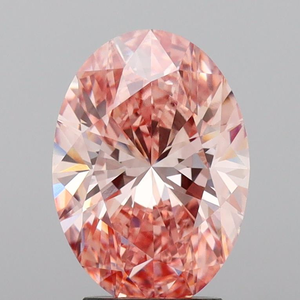 Diamante Rosa Intenso de Laboratorio de Primera Calidad, Corte Oval Brillante, 5.01 Quilates, Gema Suelta para Joyería Fina - Product Image 1