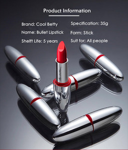 Rouge à lèvres mat Cool Betty Bullet Sexy Pink, imperméable, velours, 6 couleurs, pigments sexy, maquillage, glaçage labial, beauté des lèvres - Product Image 5