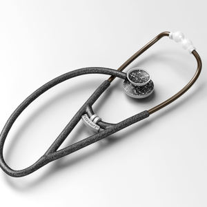 Tubo de impresión clínica personalizada cardiología Acero inoxidable Binaural tubo clínico estetoscopio piezas al por mayor estetoscopio de doble cabeza - Product Image 3