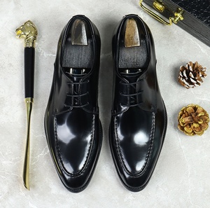 Chaussures habillées Oxford en cuir de vache véritable de haute qualité, imperméables, pour hommes, pour le bureau, les occasions formelles, confortables, pour mariage - Product Image 3