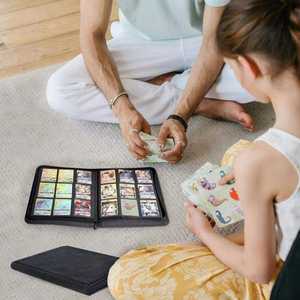 Carpeta Toploader con Fundas Rígidas, 9 Bolsillos, Capacidad para 288 Tarjetas, Carpeta para Tarjetas con Fundas para Tarjetas de 3x4 Pulgadas - Product Image 6