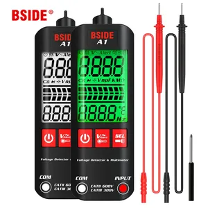 BSIDE A1 Mini Multimeter LCD Digital Tester Voltage Detector 2000 Counts DC/AC Voltage Frequency Resistance NCV Continuity Live