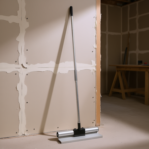 Herramienta para alisar paneles de yeso, fijador de mango, espátula metálica plana para yeso, accesorio para alisar paneles de yeso, sin hoja - Product Image 2