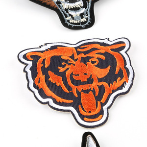 งานปักด้วยคอมพิวเตอร์, ป้ายดอกไม้, เครื่องประดับเสื้อผ้า, สัตว์, เสือ, สุนัข, สติ๊กเกอร์ติด, สติ๊กเกอร์ผ้าปัก DIY - Product Image 3