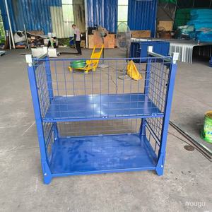 رفوف تخزين صناعية قابلة للطي والفصل مصنوعة من الفولاذ الشبكي، رفوف تكديس وتخزين مخصصة بسعة 1000 كجم - Product Image 6