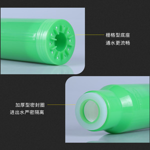 Cartucho de Filtro de Agua de Carbón Activado de Cáscara de Coco T33, 10 Pulgadas, Parte Superior Plana, Universal, Reemplazo para Consumo Directo - Product Image 1